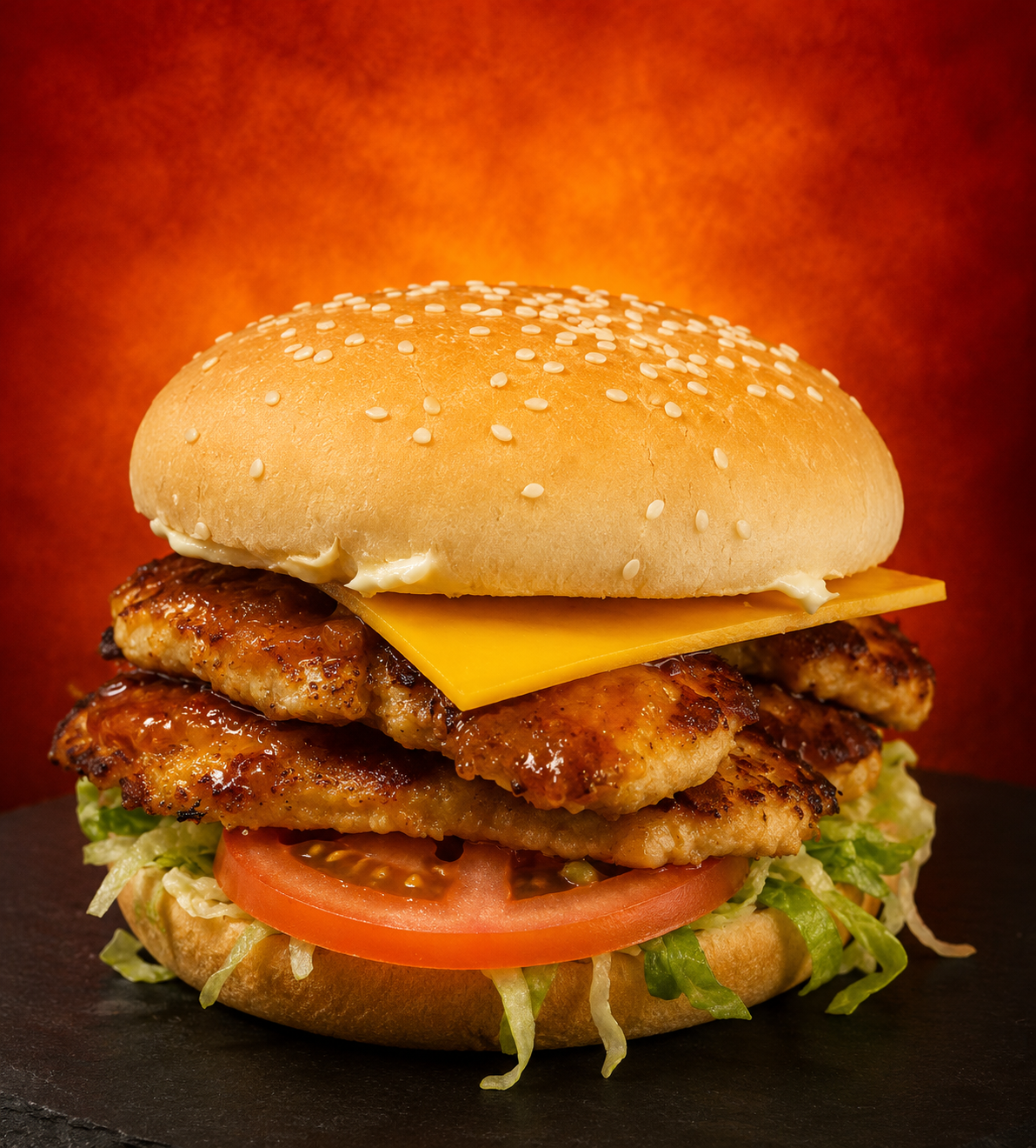 Double Chicken Burger